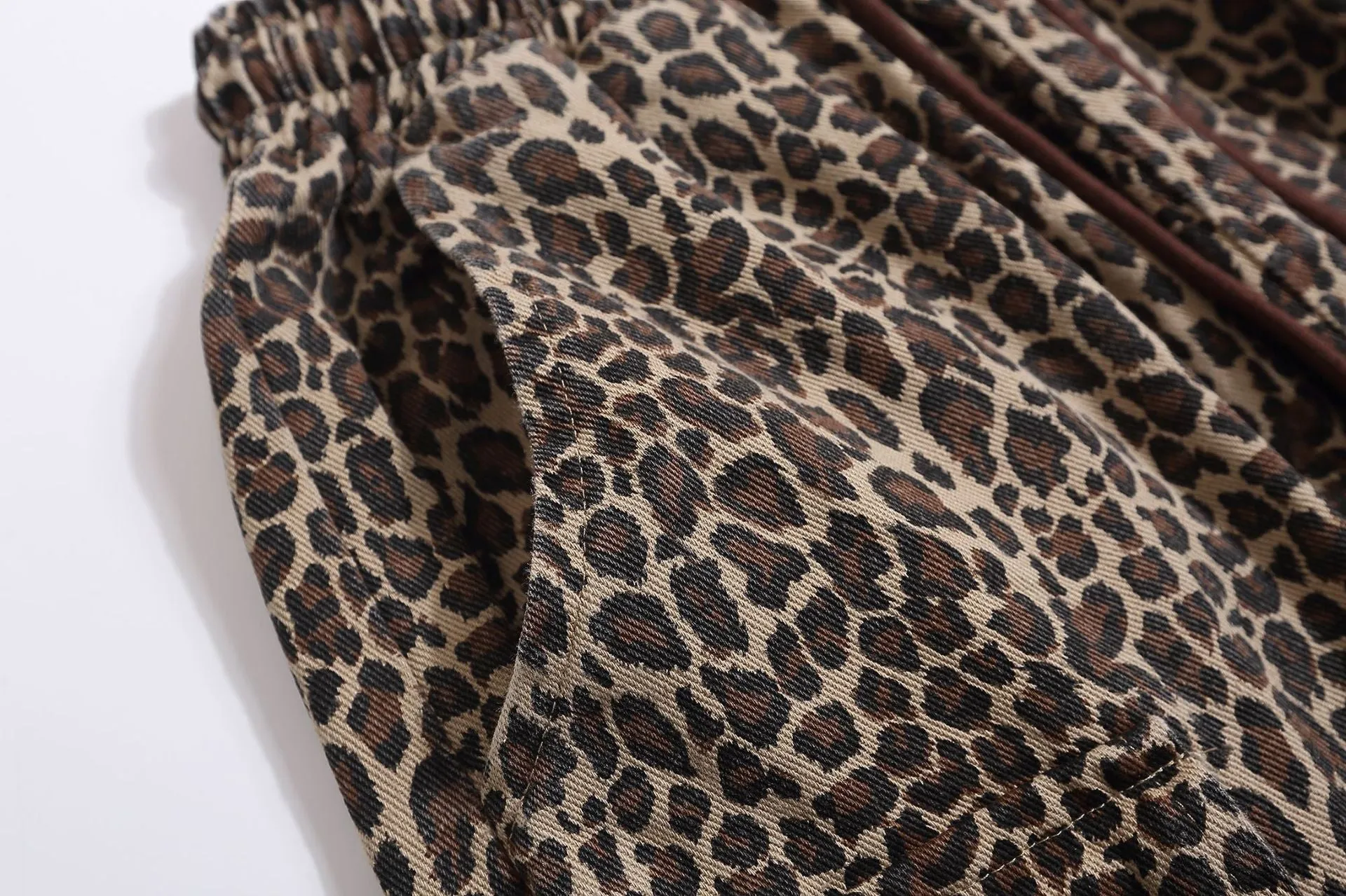 Drawstring Leopard Print | Shorts