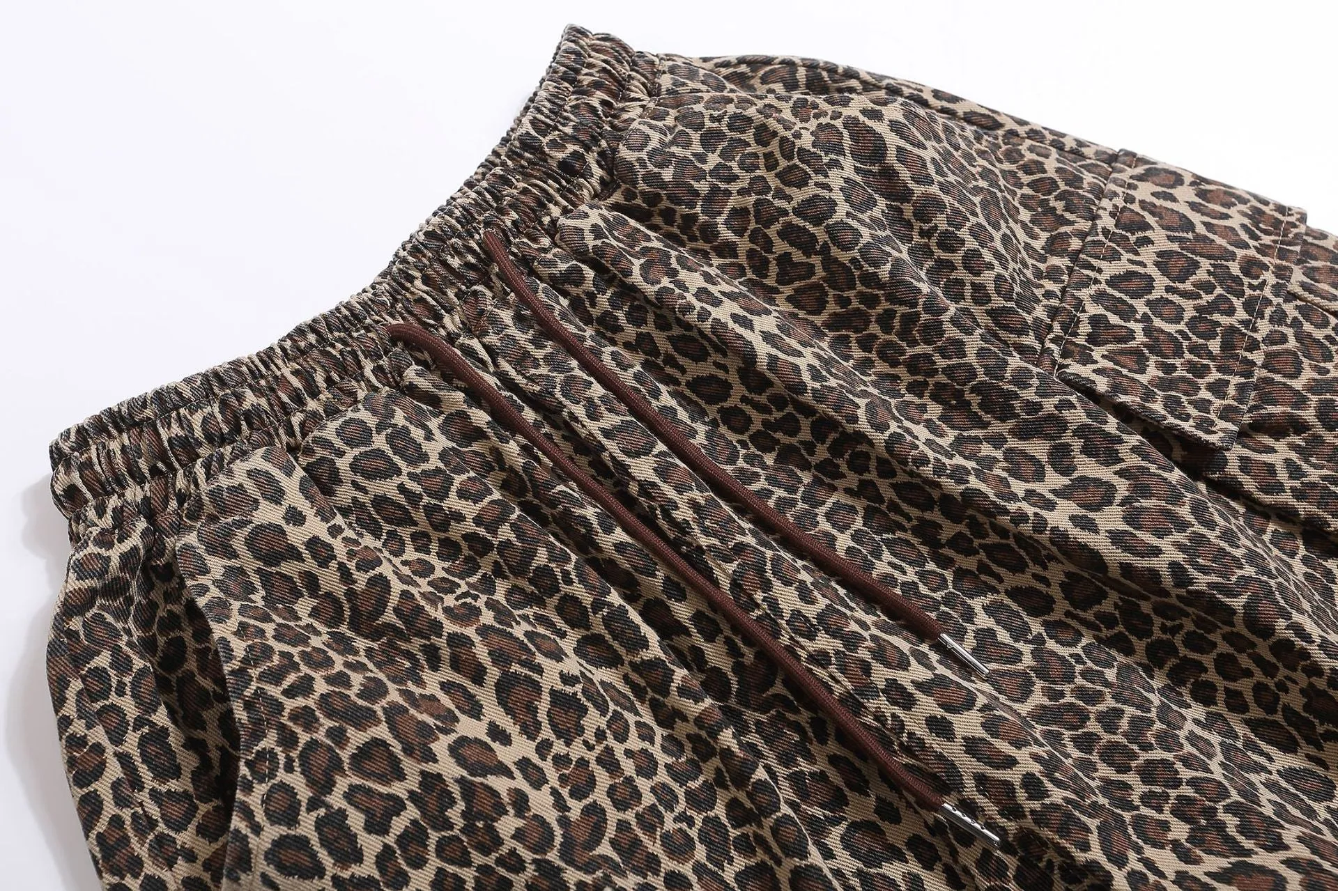 Drawstring Leopard Print | Shorts