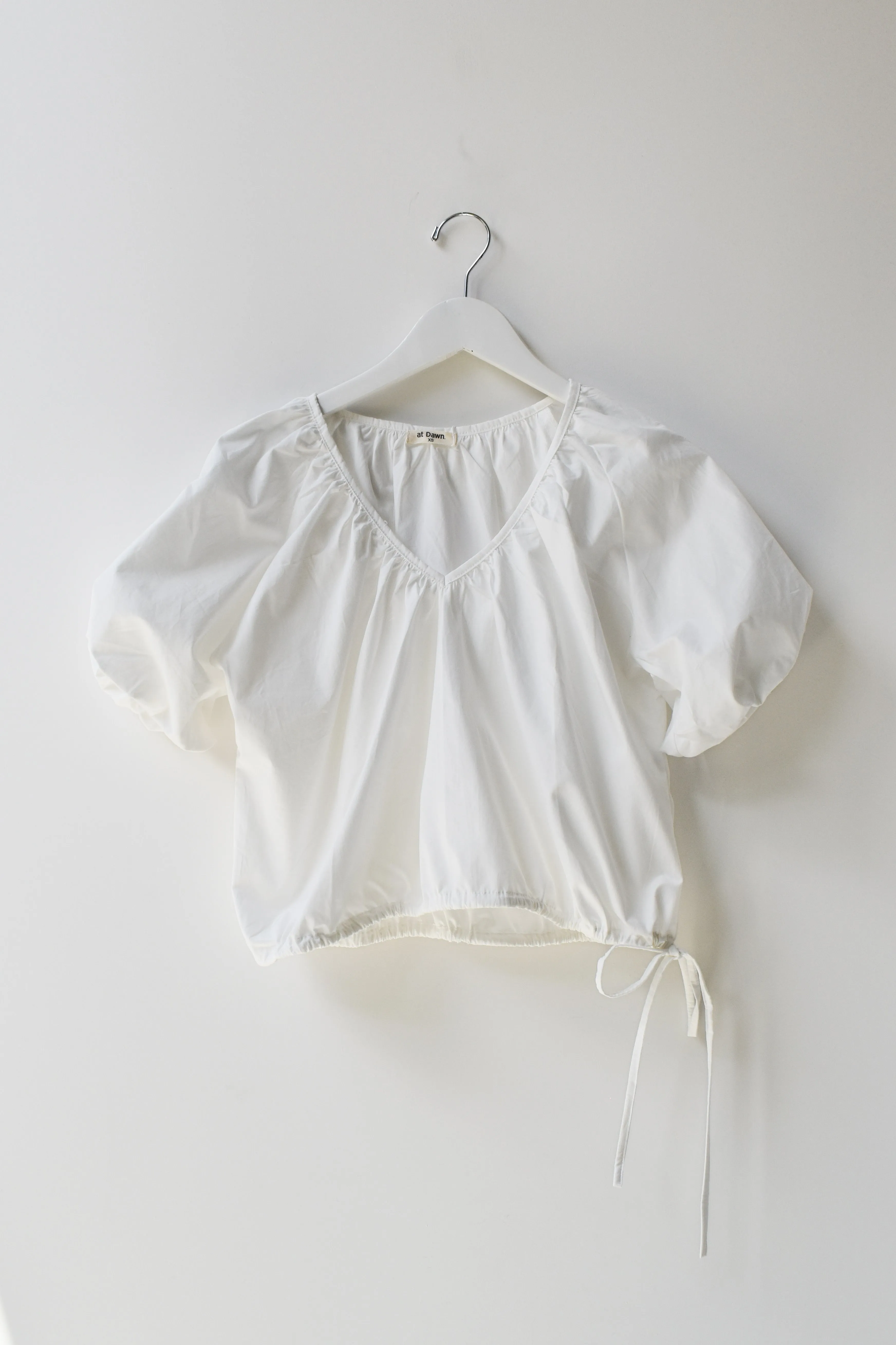 Drawstring Puff Top
