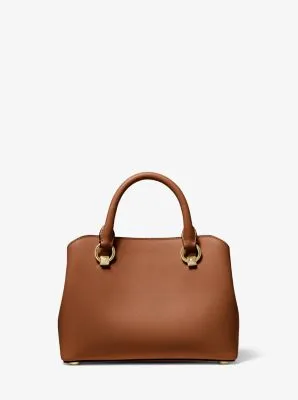 Edith Small Saffiano Leather Satchel