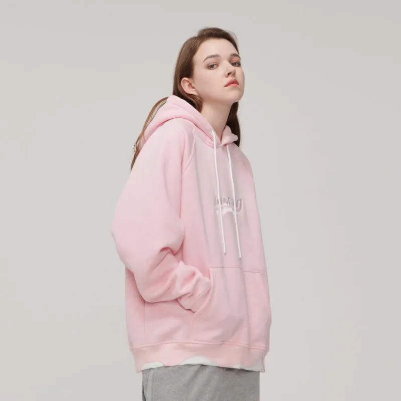 Embroidered Logo Drawstring Hoodie