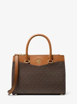Everly Medium Logo Satchel