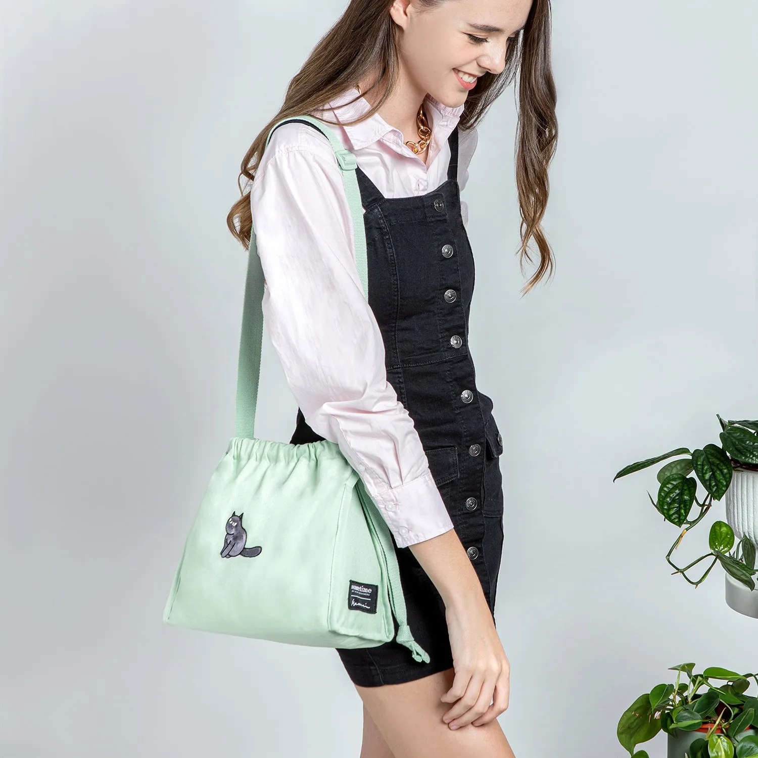 Furry Drawstring 37 - Mint