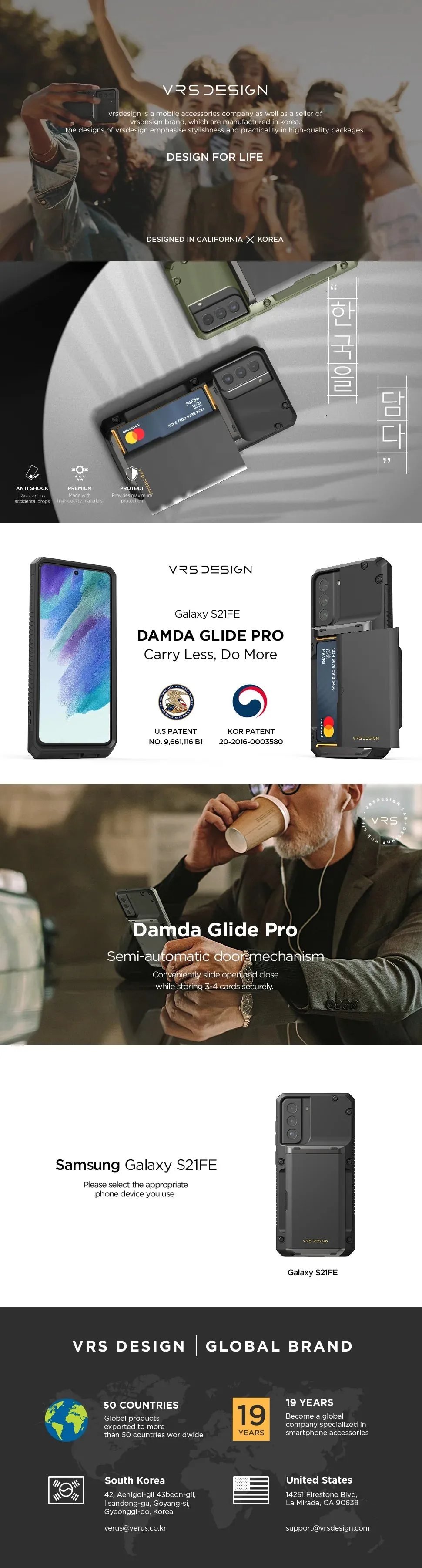 Galaxy S21 FE Case Damda Glide Pro
