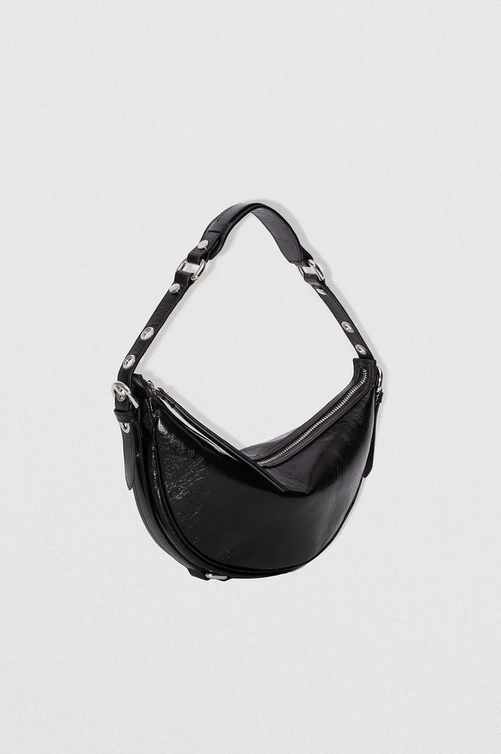 Gib Black Creased Leather