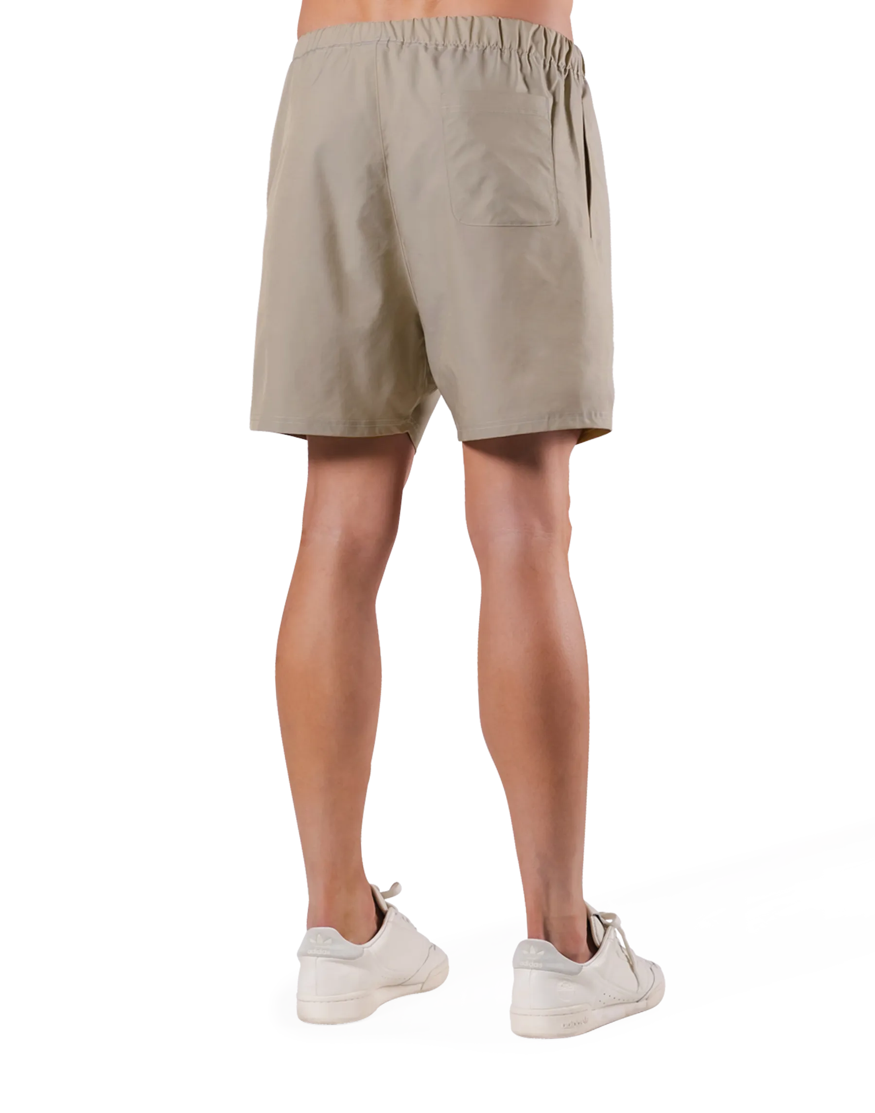 Glossy Nylon Shorts - Ivory
