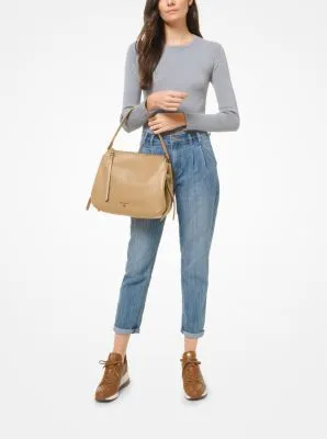 Grand Large Pebbled Leather Shoulder Bag