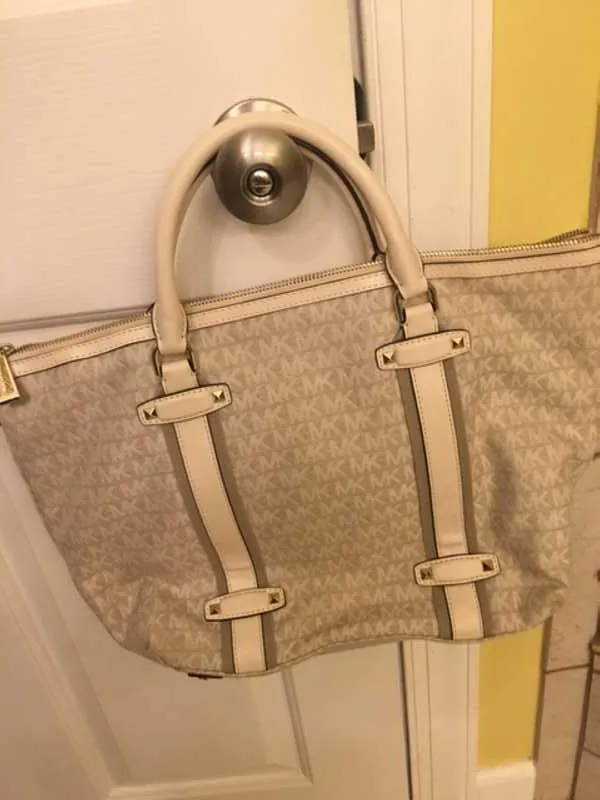Griffin Large Logo Jacquard Satchel