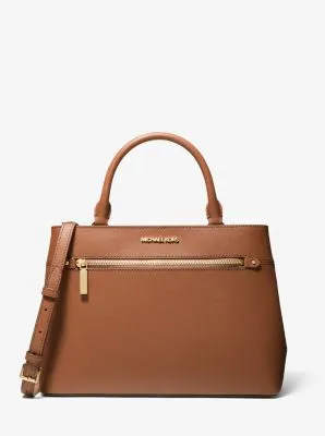 Hailee Large Saffiano Leather Satchel
