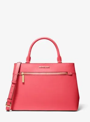 Hailee Large Saffiano Leather Satchel