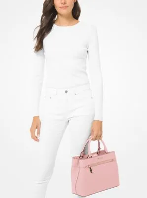 Hailee Large Saffiano Leather Satchel