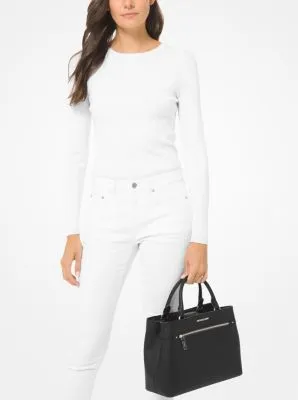 Hailee Large Saffiano Leather Satchel