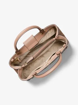 Hailee Large Saffiano Leather Satchel