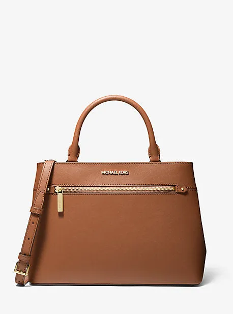 Hailee Large Saffiano Leather Satchel