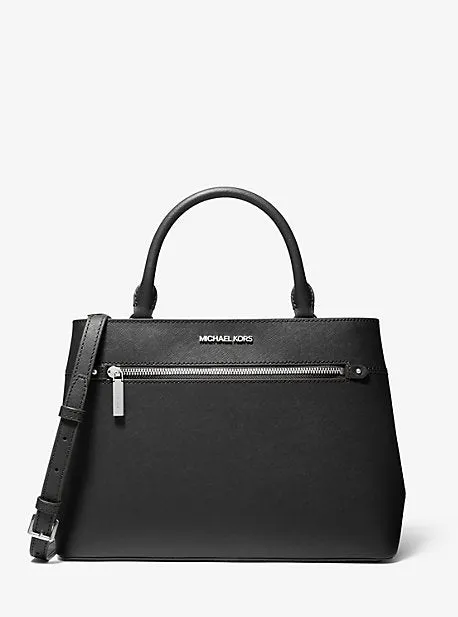 Hailee Large Saffiano Leather Satchel