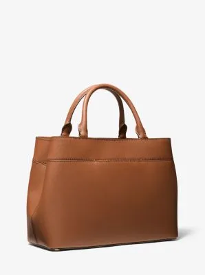 Hailee Large Saffiano Leather Satchel