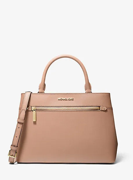 Hailee Large Saffiano Leather Satchel