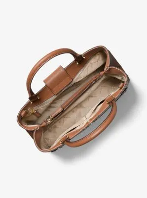 Hailee Large Saffiano Leather Satchel