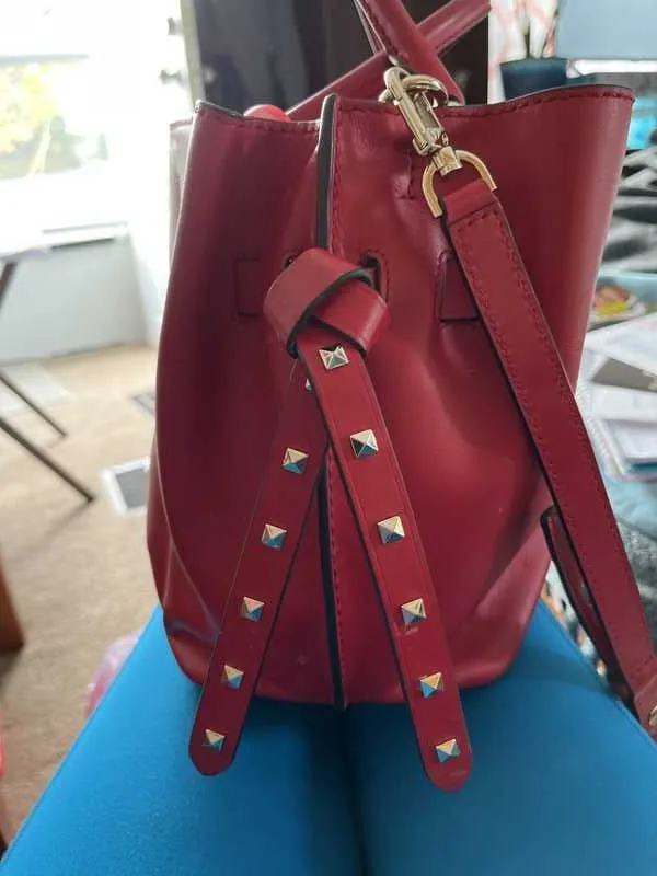 Hamilton Legacy Large Studded Leather Belted Satchel