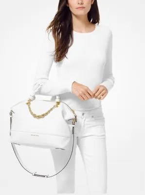 Iggy Small Pebbled Leather Satchel