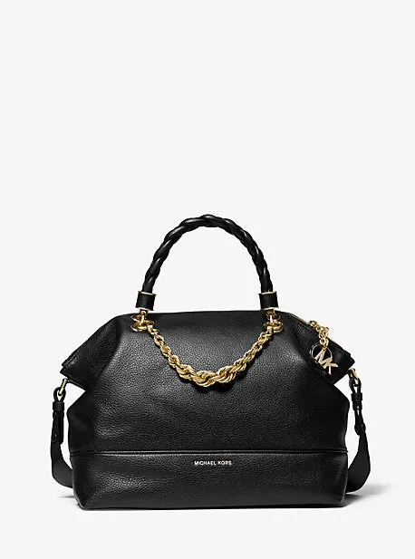 Iggy Small Pebbled Leather Satchel