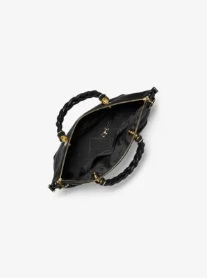 Iggy Small Pebbled Leather Satchel