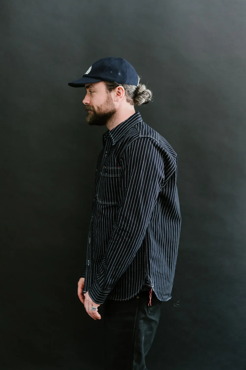 IHSH-266-IND - 12oz Wabash Work Shirt - Indigo