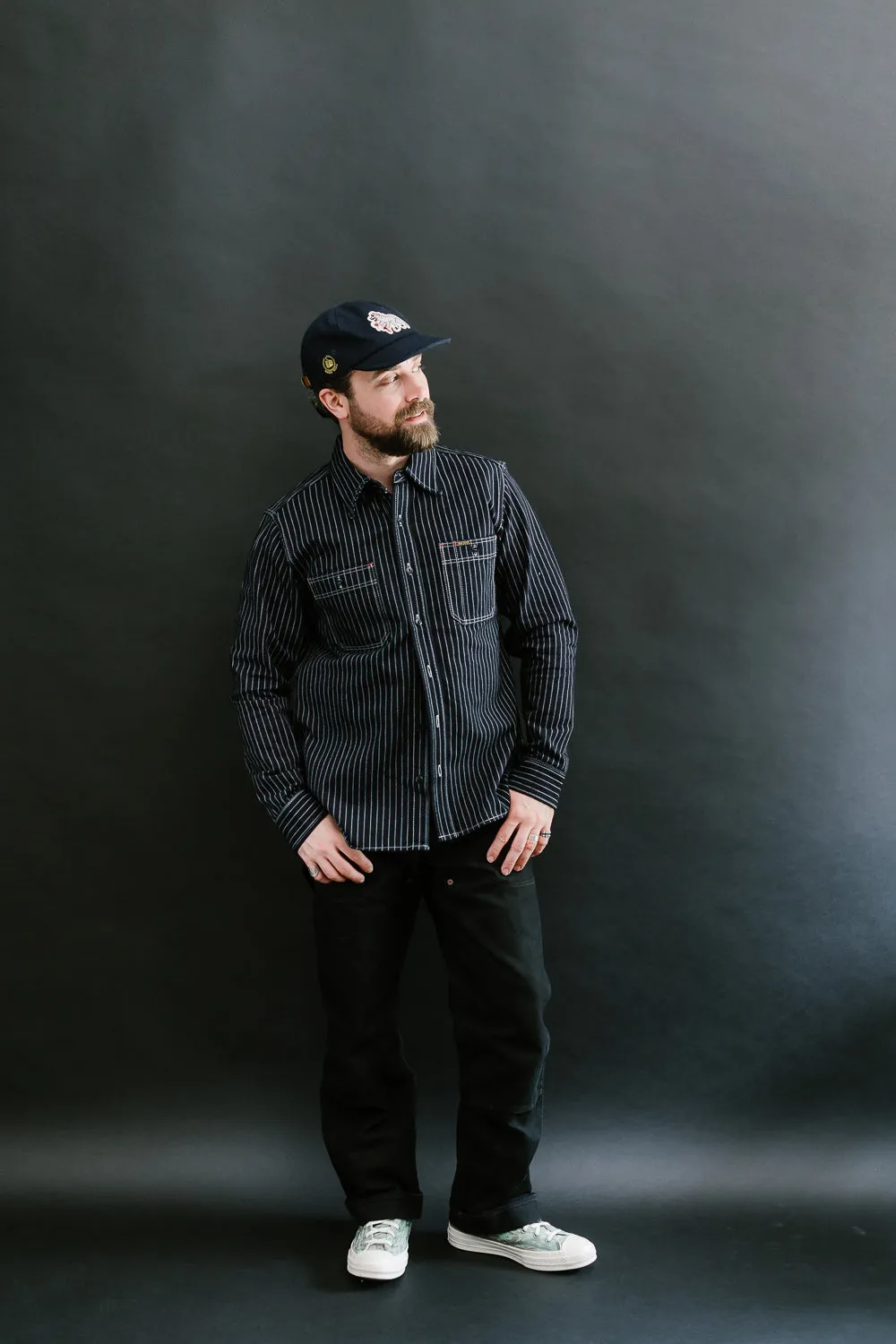 IHSH-266-IND - 12oz Wabash Work Shirt - Indigo