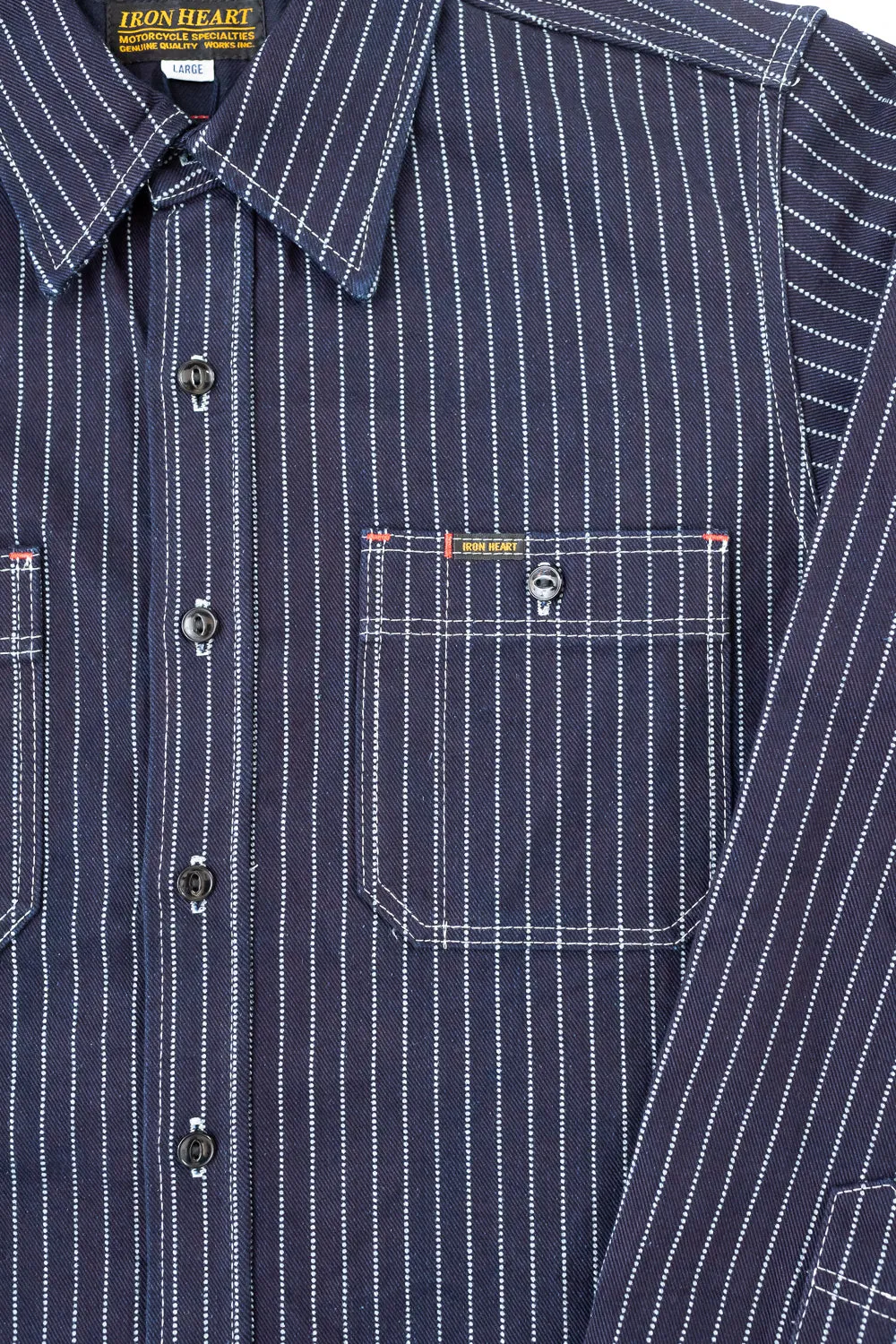 IHSH-266-IND - 12oz Wabash Work Shirt - Indigo