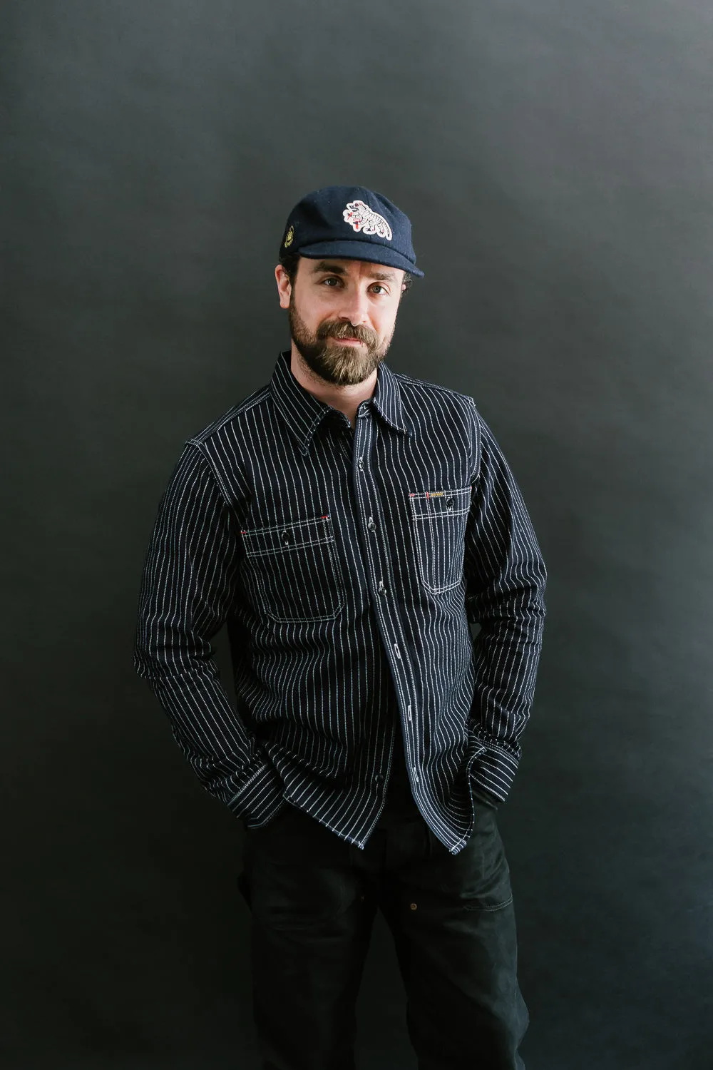 IHSH-266-IND - 12oz Wabash Work Shirt - Indigo