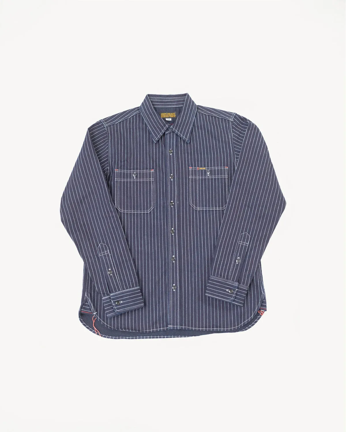 IHSH-266-IND - 12oz Wabash Work Shirt - Indigo
