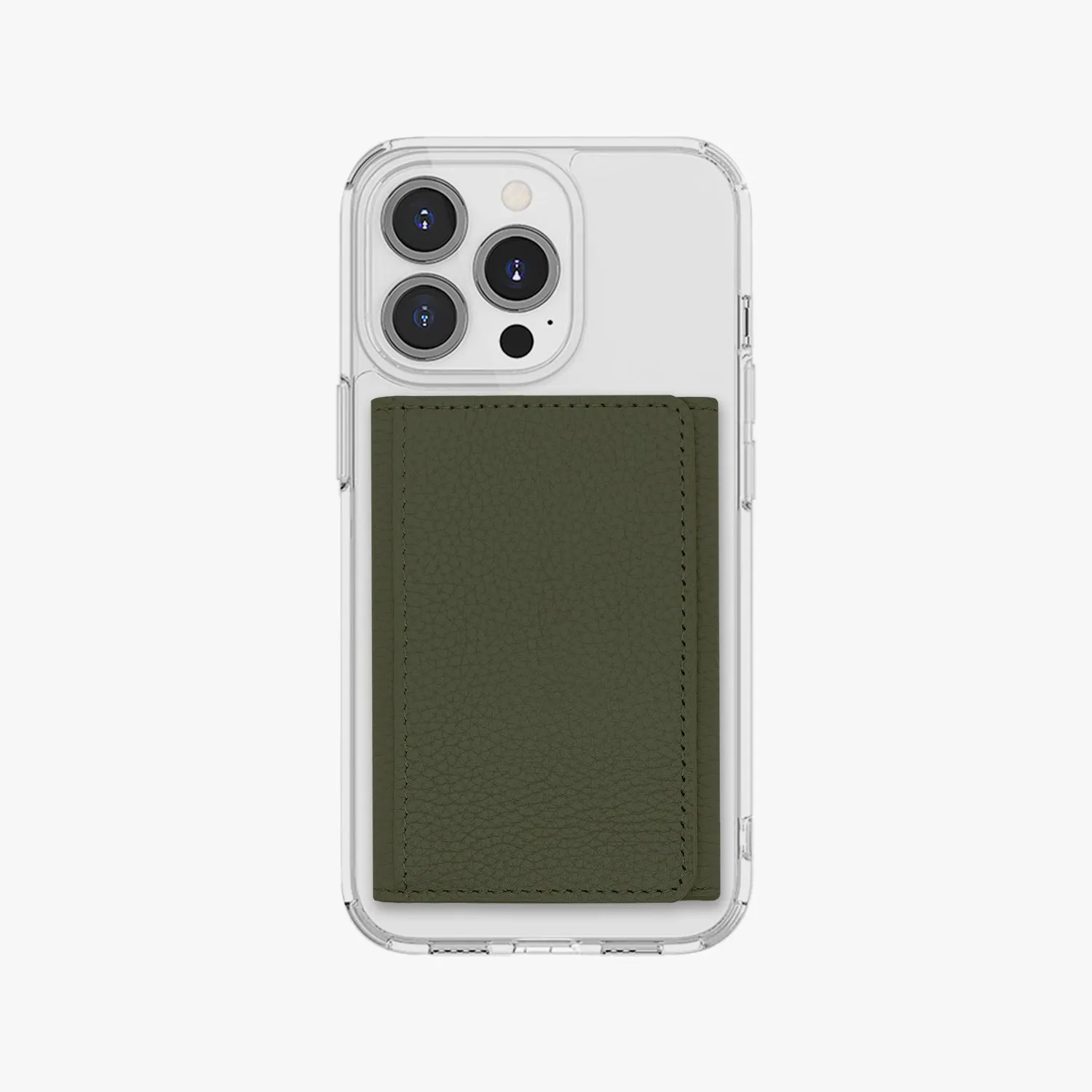 iPhone 16 HD Clear Case with MagSafe Trifold Wallet Set