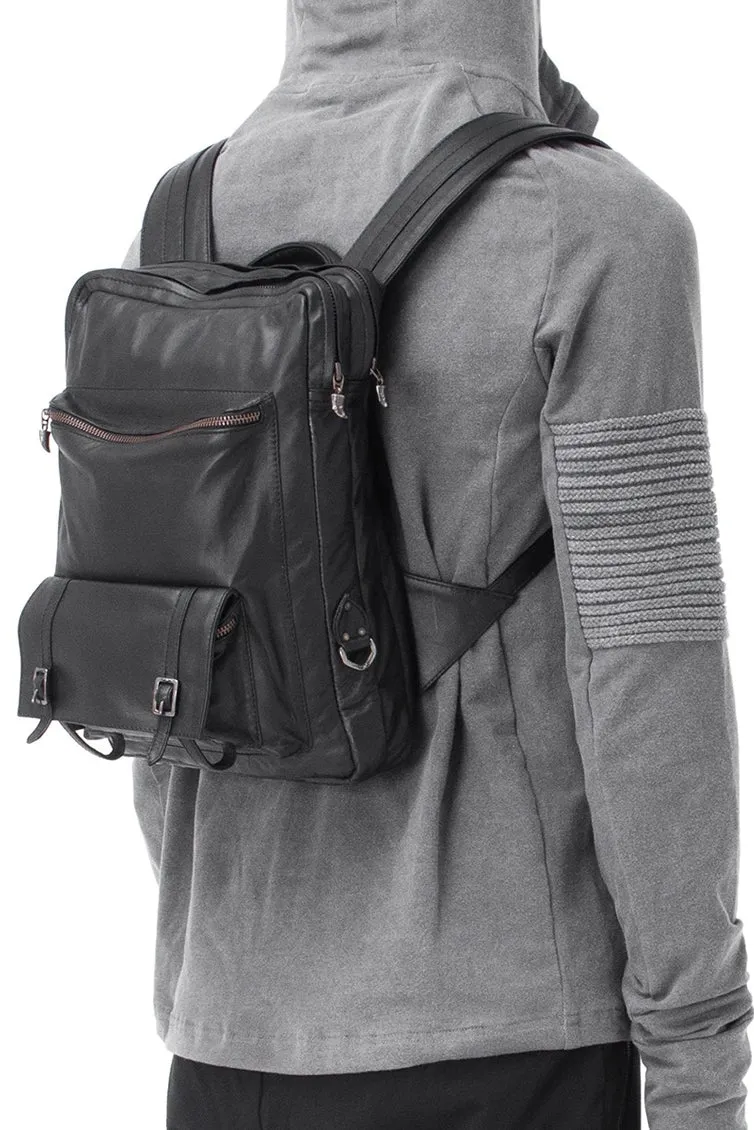 Jan Hilmer Triple Claw Backpack - leather