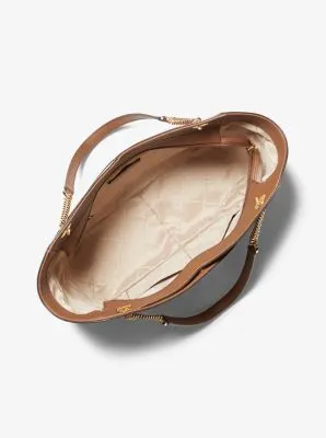 Jet Set Large Color-Block Saffiano Leather Tote Bag