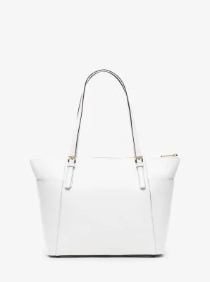 Jet Set Large Crossgrain Leather Top-Zip Tote Bag