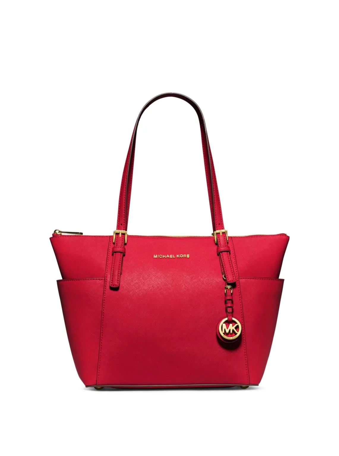 Jet Set Large Crossgrain Leather Top-Zip Tote Bag