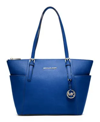 Jet Set Large Crossgrain Leather Top-Zip Tote Bag