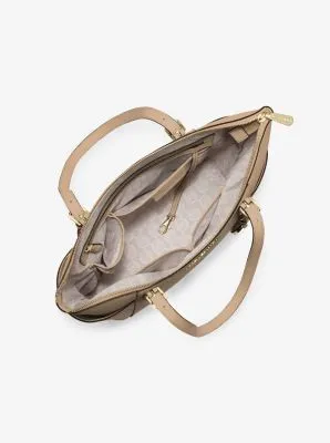 Jet Set Large Crossgrain Leather Top-Zip Tote Bag