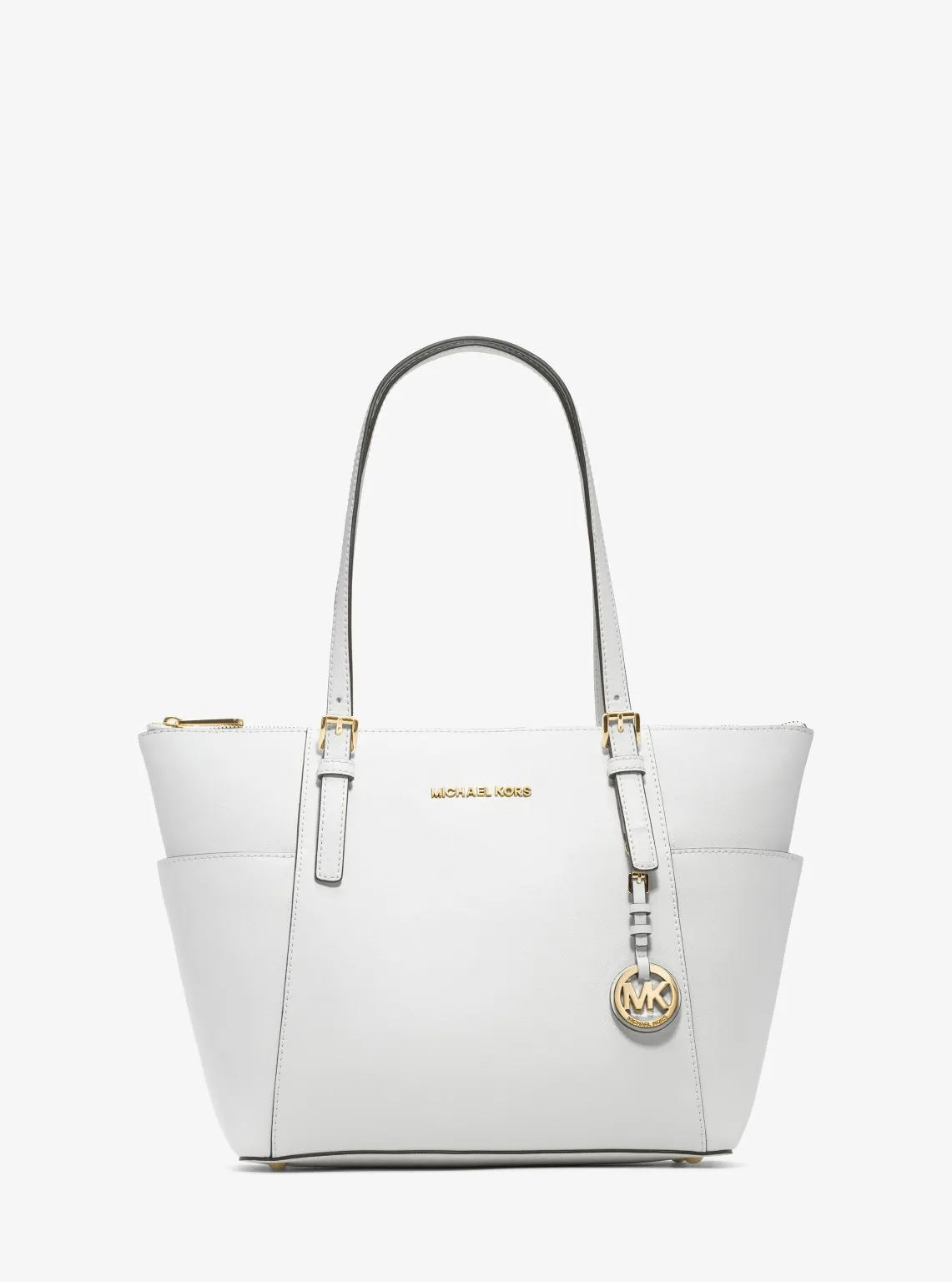 Jet Set Large Crossgrain Leather Top-Zip Tote Bag