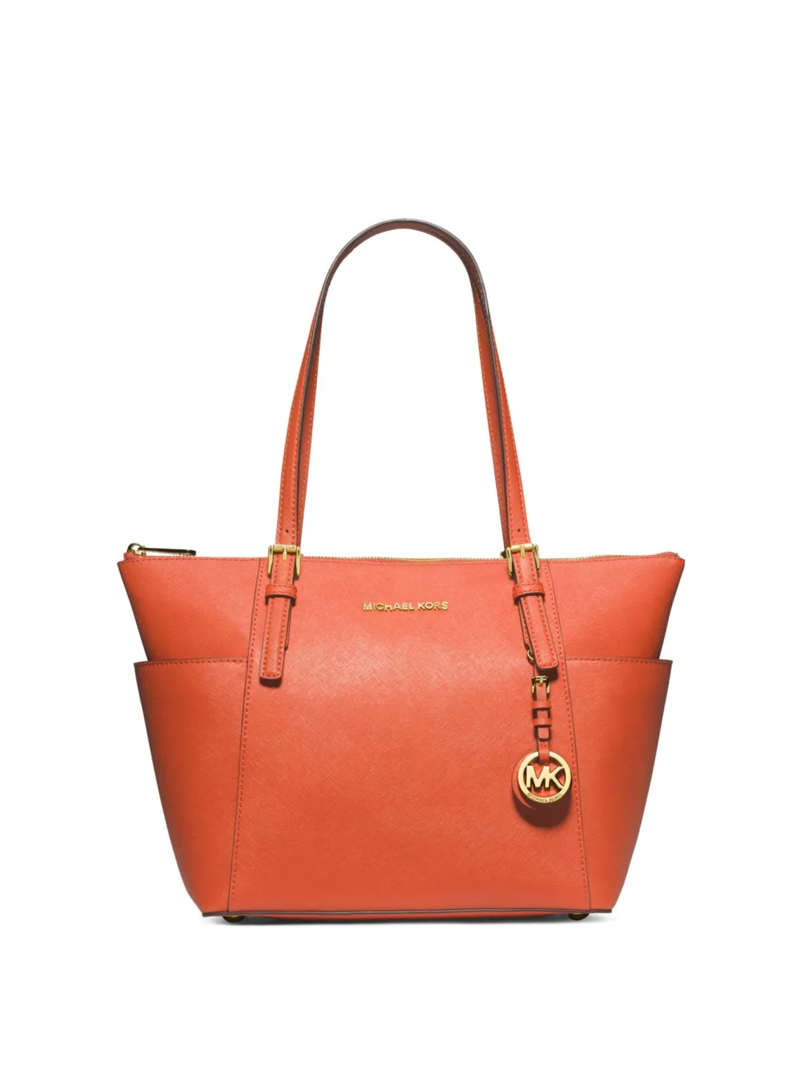 Jet Set Large Crossgrain Leather Top-Zip Tote Bag
