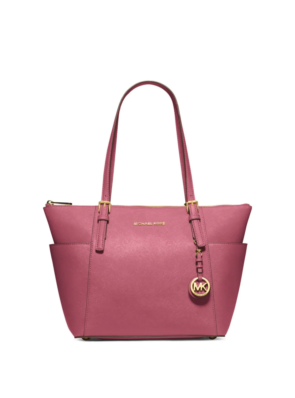 Jet Set Large Crossgrain Leather Top-Zip Tote Bag
