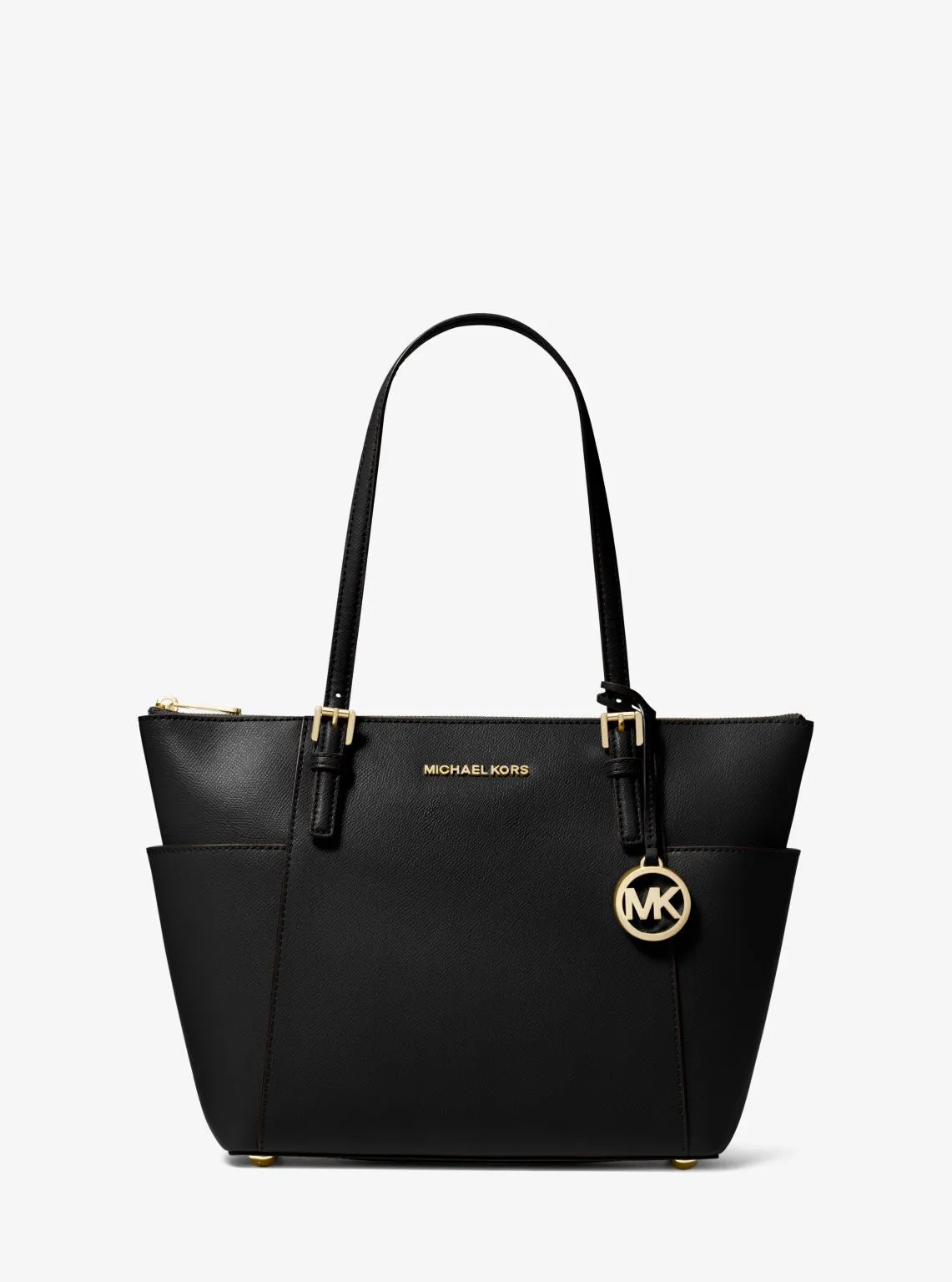 Jet Set Large Crossgrain Leather Top-Zip Tote Bag