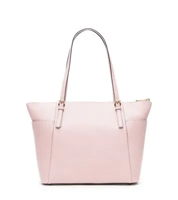 Jet Set Large Crossgrain Leather Top-Zip Tote Bag