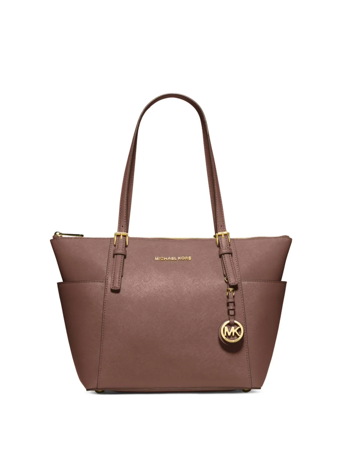 Jet Set Large Crossgrain Leather Top-Zip Tote Bag