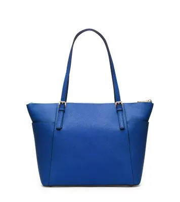 Jet Set Large Crossgrain Leather Top-Zip Tote Bag
