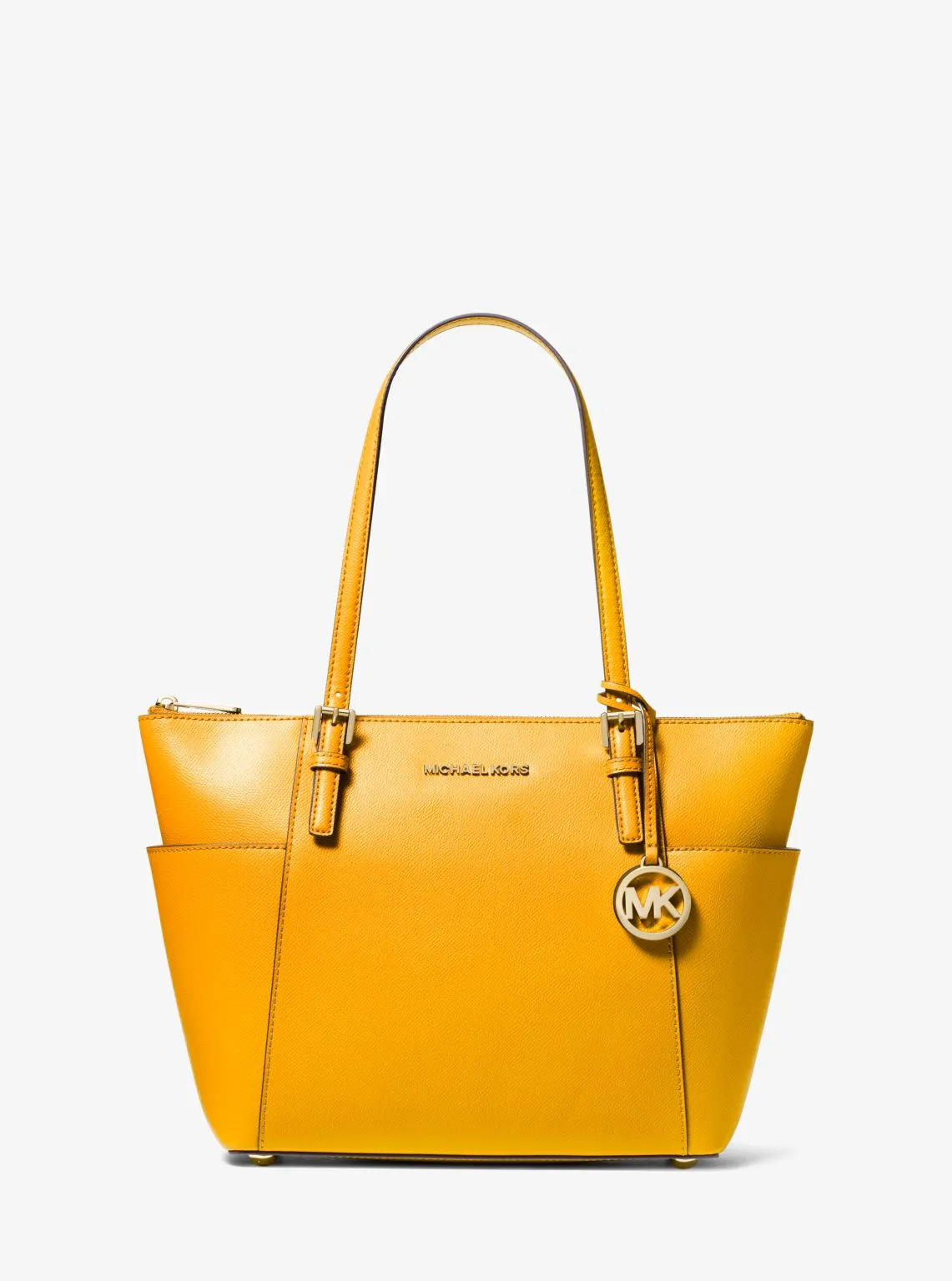 Jet Set Large Crossgrain Leather Top-Zip Tote Bag