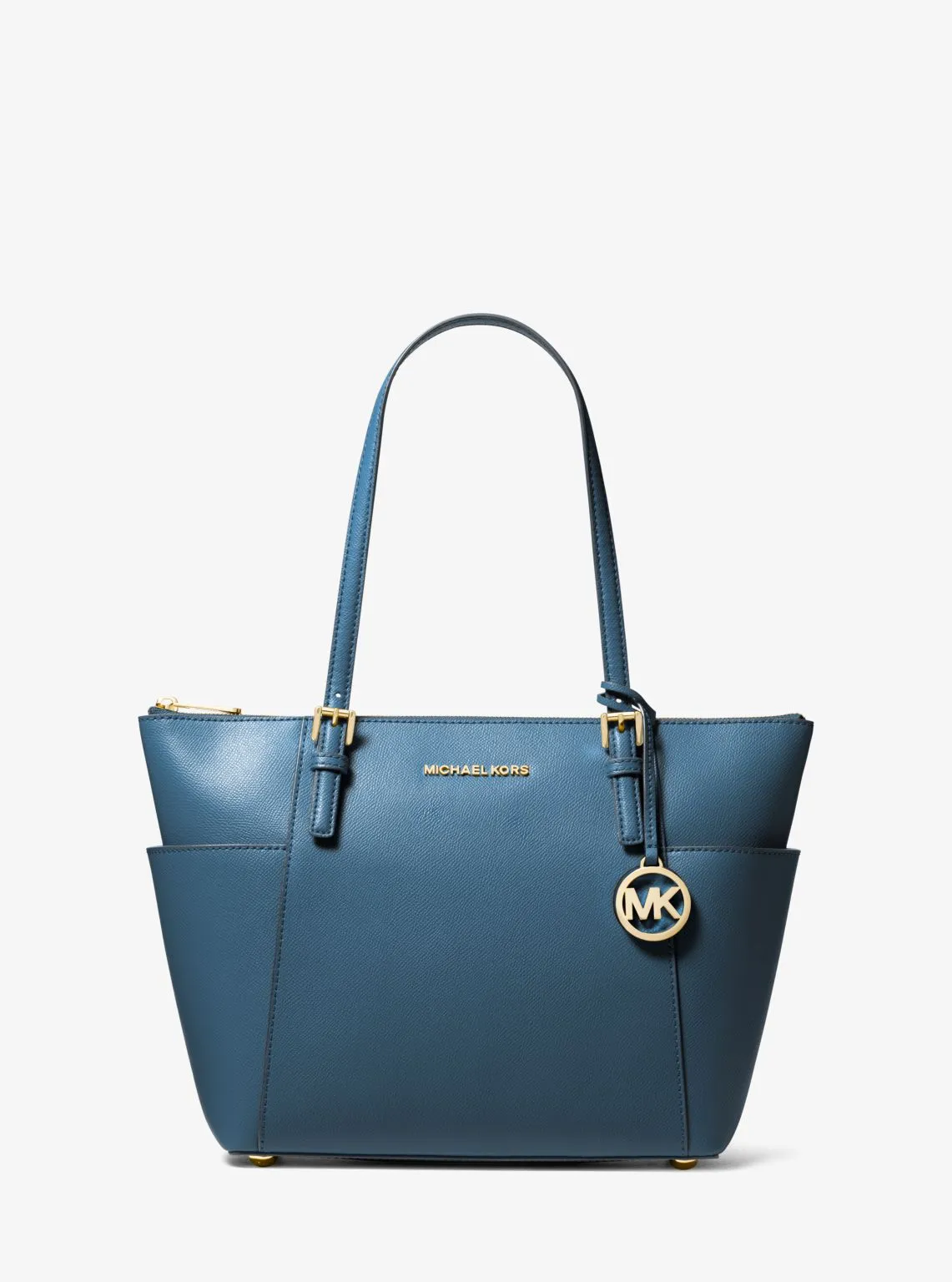Jet Set Large Crossgrain Leather Top-Zip Tote Bag