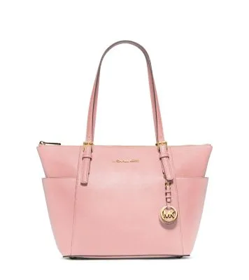 Jet Set Large Crossgrain Leather Top-Zip Tote Bag