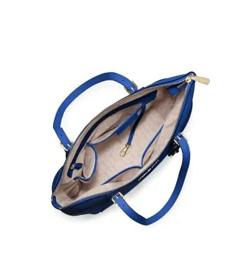 Jet Set Large Crossgrain Leather Top-Zip Tote Bag