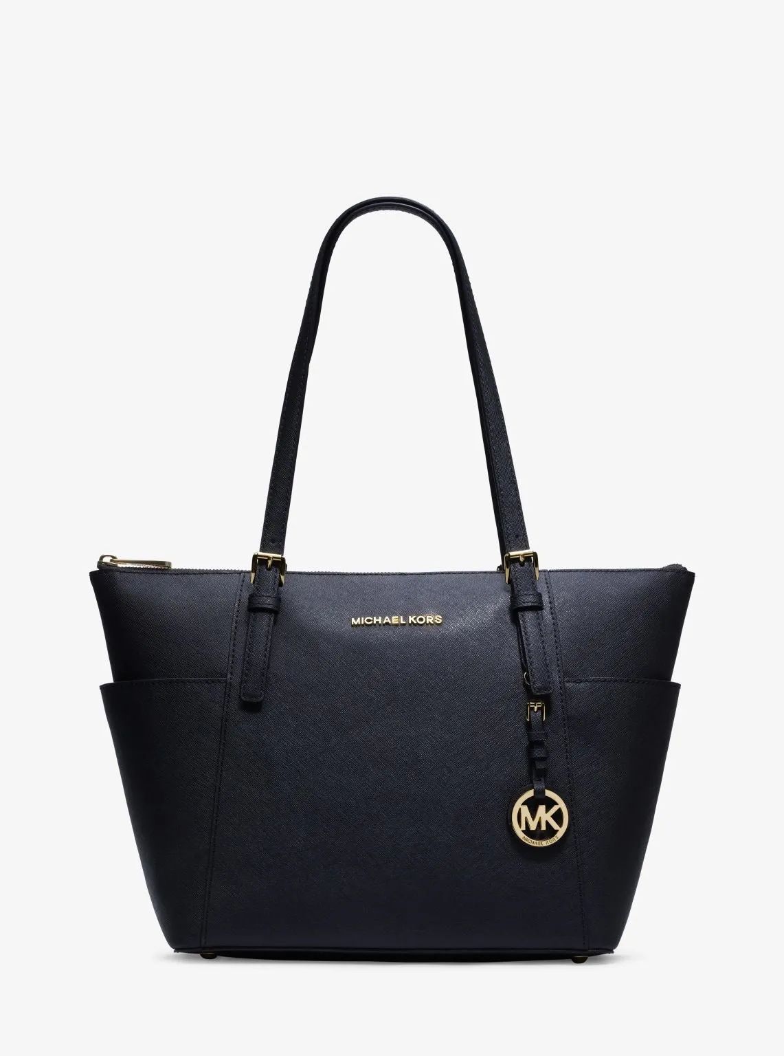 Jet Set Large Crossgrain Leather Top-Zip Tote Bag